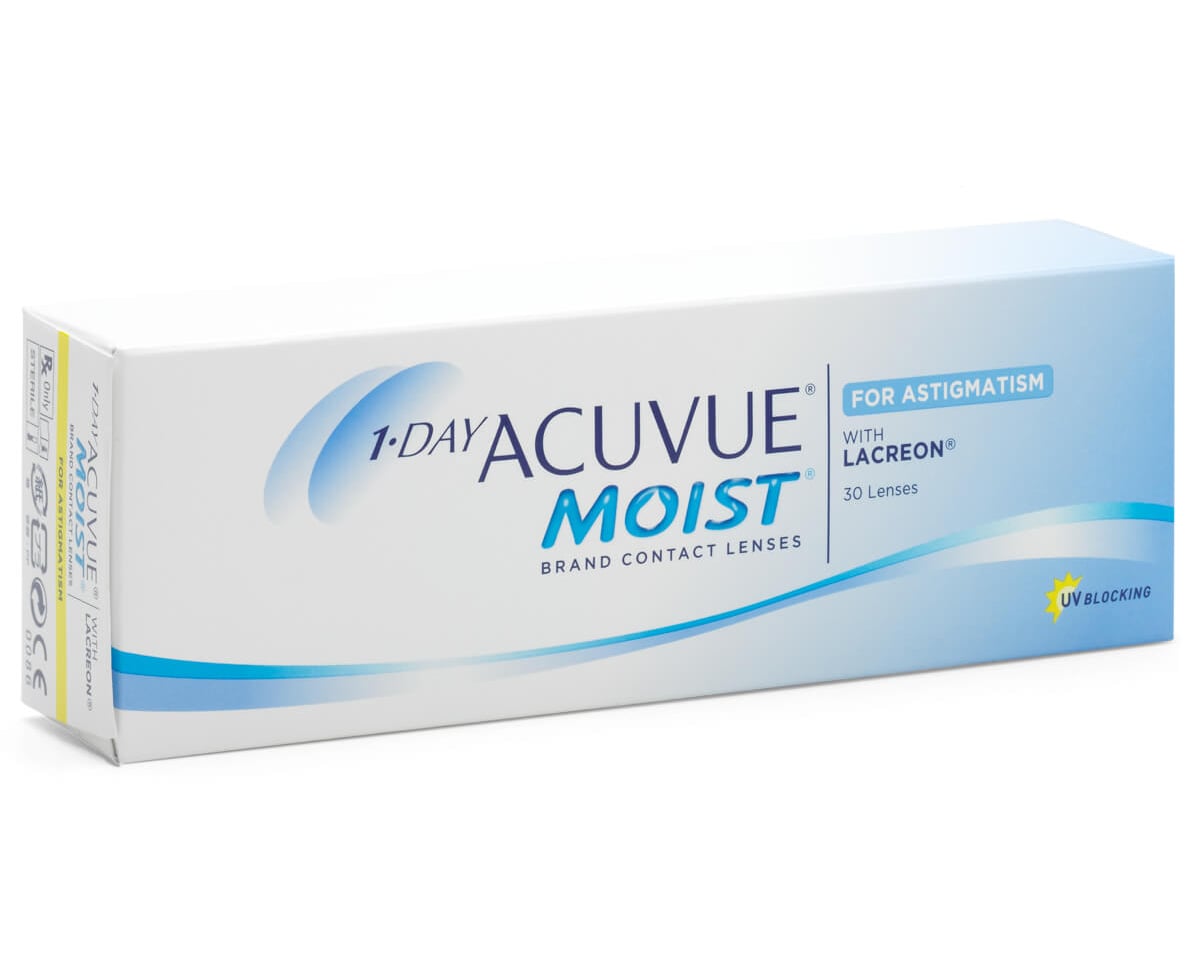 1 Day Acuvue Moist for Astigmatism Daily Toric Contact Lenses