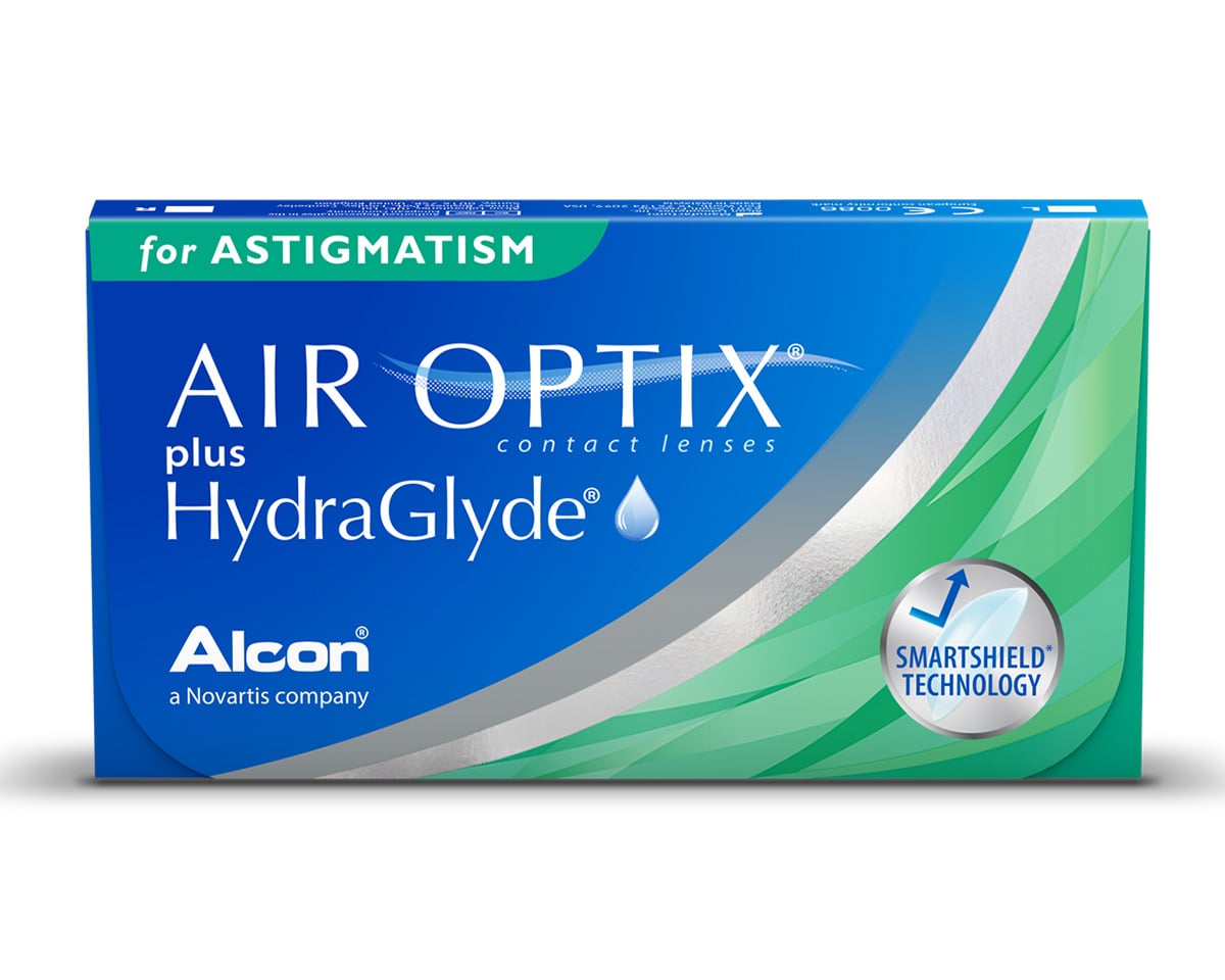 Air Optix plus Hydraglyde for Astigmatism Monthly Toric Contact Lenses