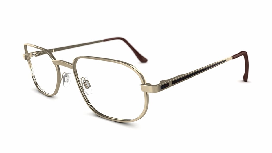 Specsavers Men S Glasses Jordon Gold Oval Metal Frame £