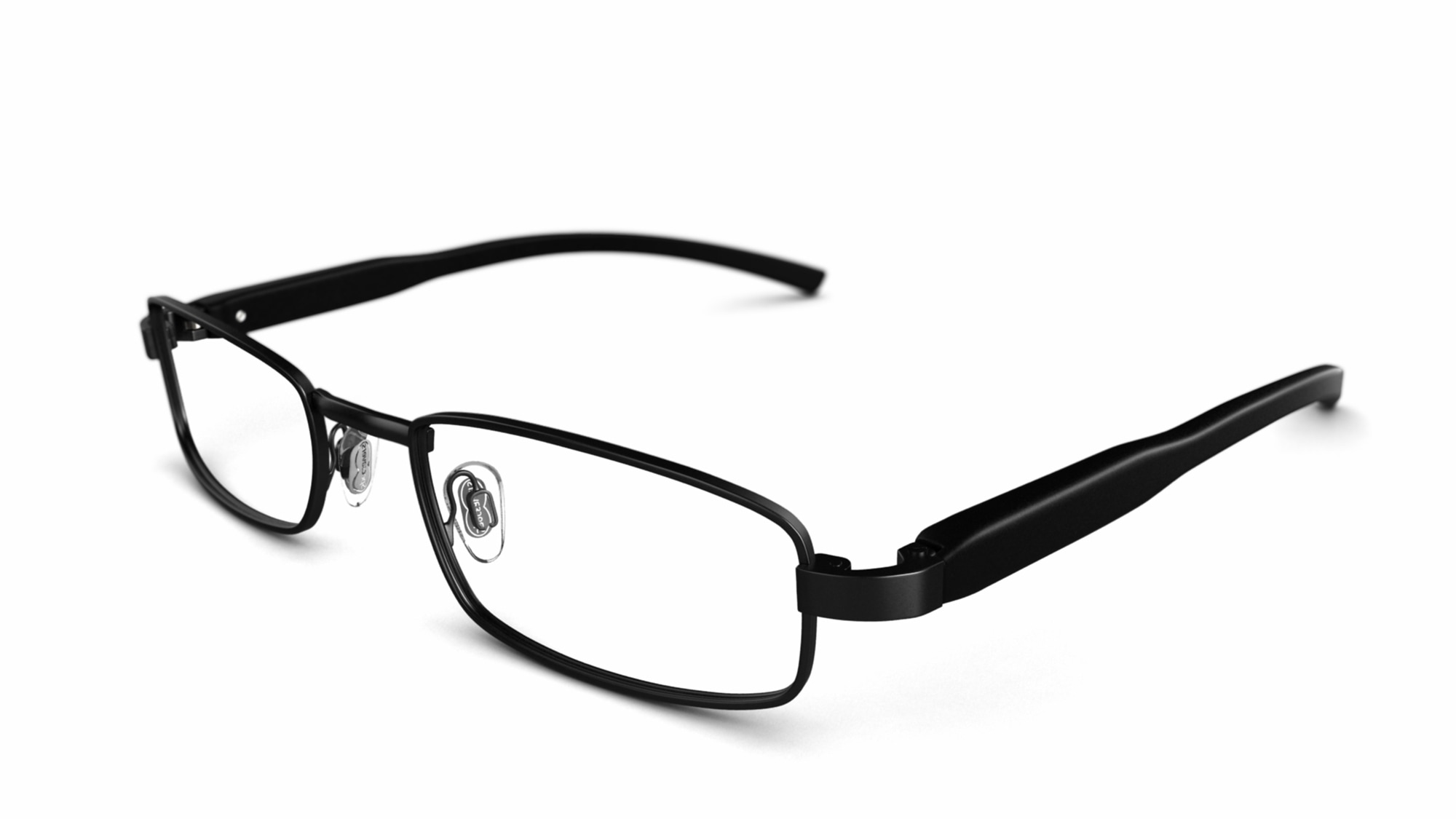 Specsavers Men's glasses HI TEC 12 Black Metal Frame 249