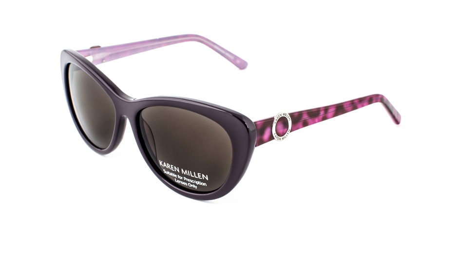 Karen Millen Women's glasses KAREN MILLEN Sunglasses 01 Purple Frame