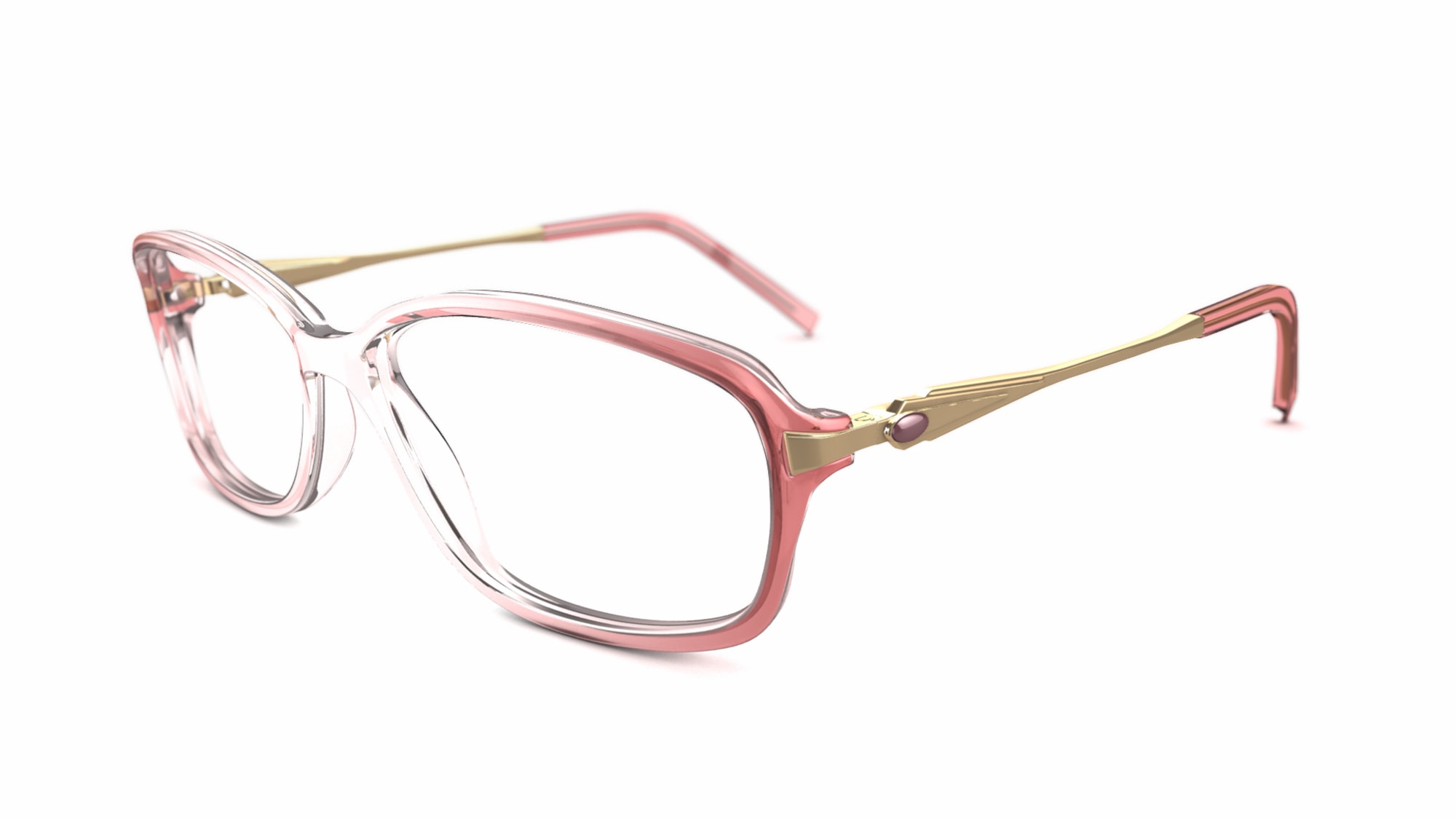 Specsavers Women's glasses BEATRIX | Pink Rectangle Plastic Frame £90 ...