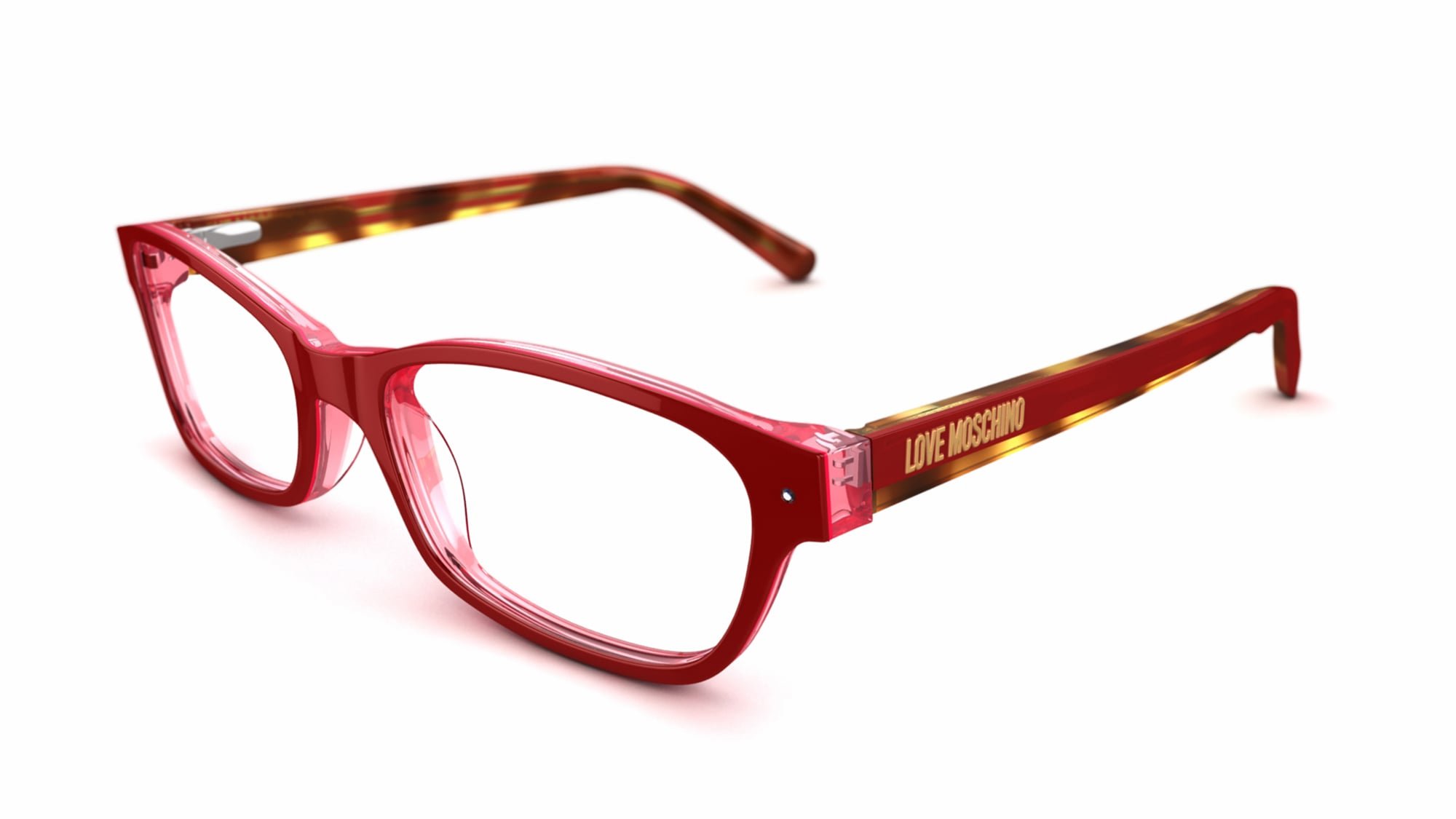 moschino glasses red