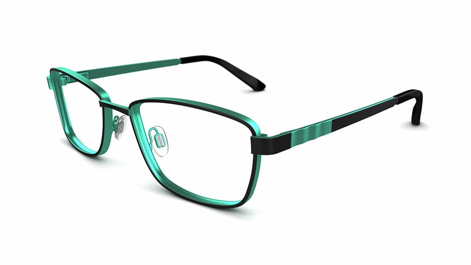 Specsavers Women's glasses SP 11 | Black Geometric Metal Stainless ...