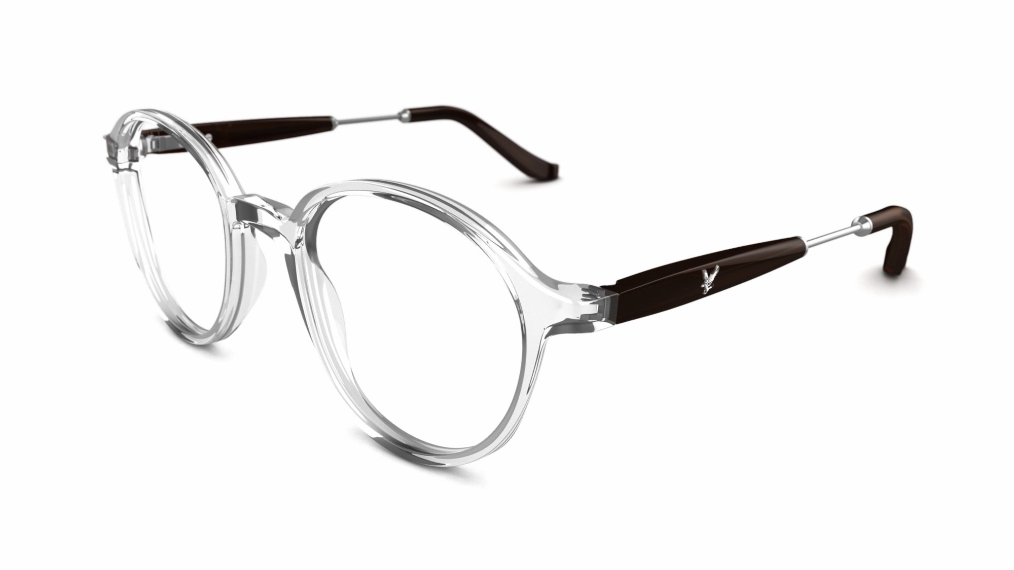 Lyle & Scott Men's glasses FOYERS 5 Clear Round Plastic Acetate Frame