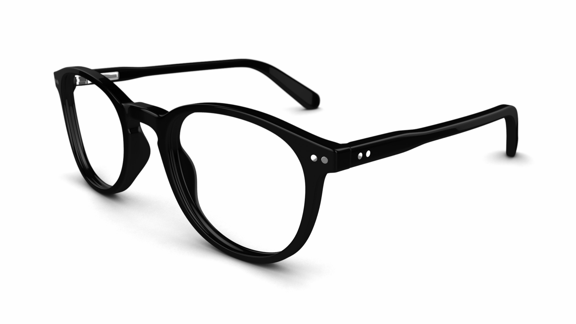 Specsavers Kids' glasses KIDS 84 | Black Round Plastic Cellulose ...