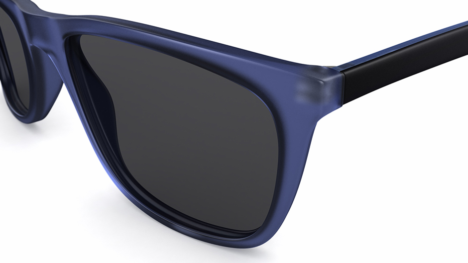 Specsavers Men's glasses DUNBAR Sunglasses Blue Angular Plastic