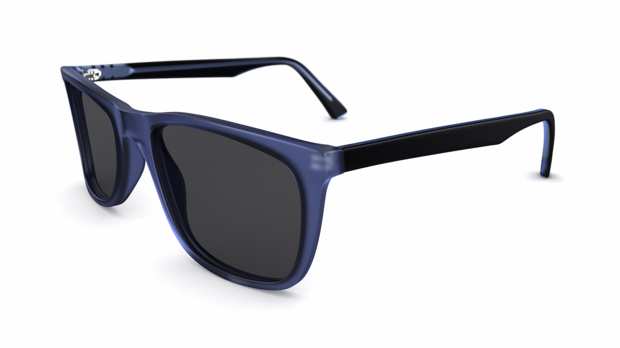 Specsavers Men's glasses DUNBAR Sunglasses Blue Angular Plastic