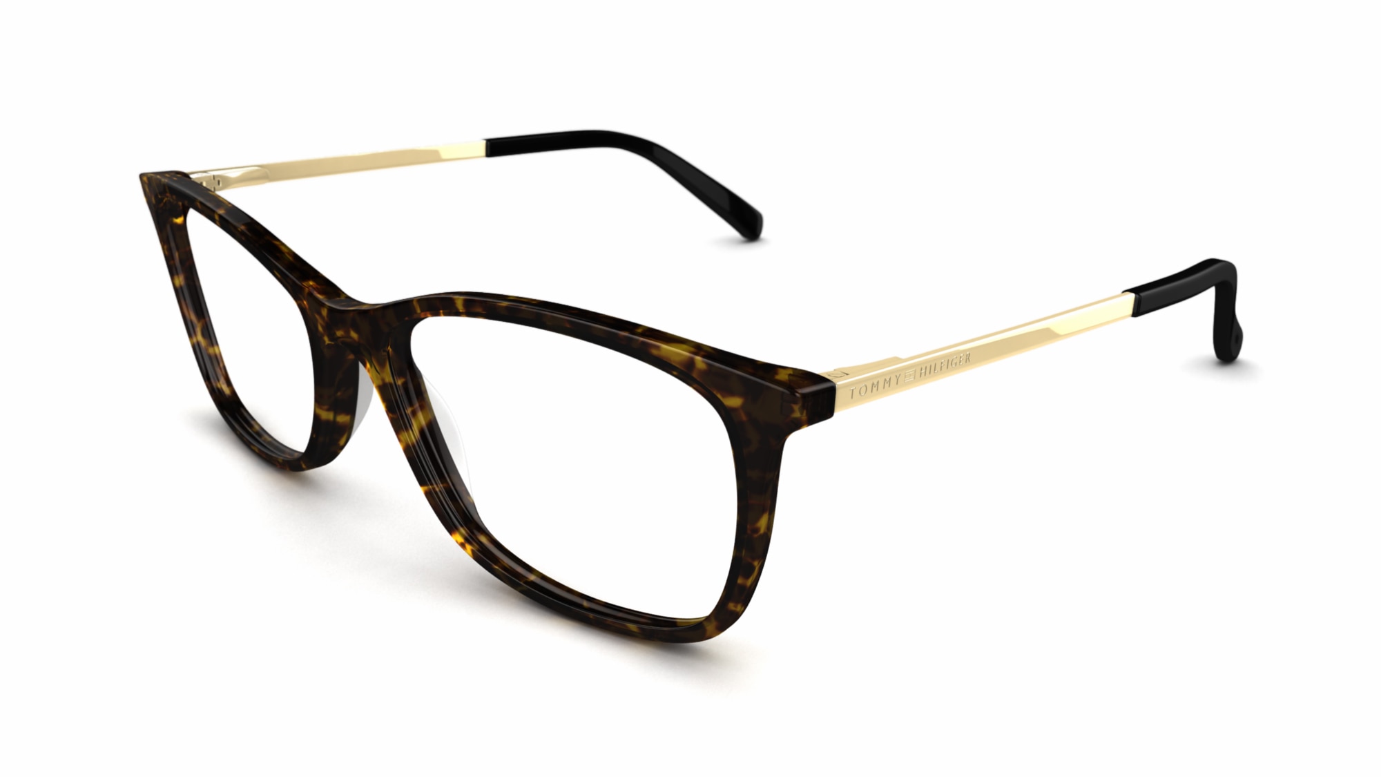 Tommy Hilfiger Women's glasses TH 98 | Tortoiseshell Cat-eye Plastic ...