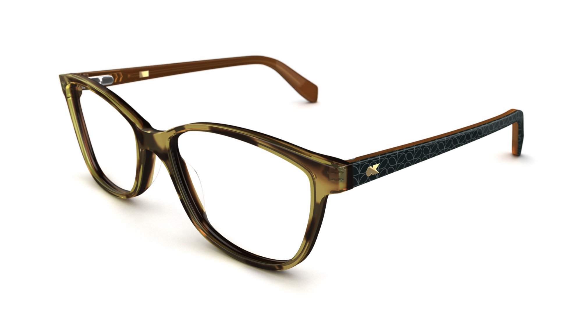 Orla Kiely Women's glasses ORLA KIELY 04 Brown Frame 199