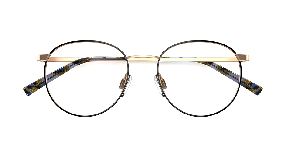 Specsavers Women s Glasses J TITANIUM 14 Gold Round Metal Titanium 