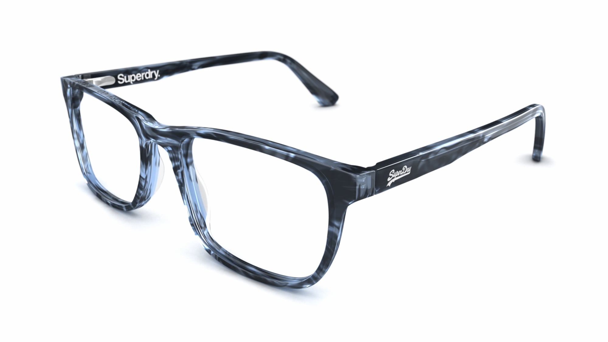 Superdry Men's glasses SDO 04 | Black Rectangle Plastic Acetate Frame ...