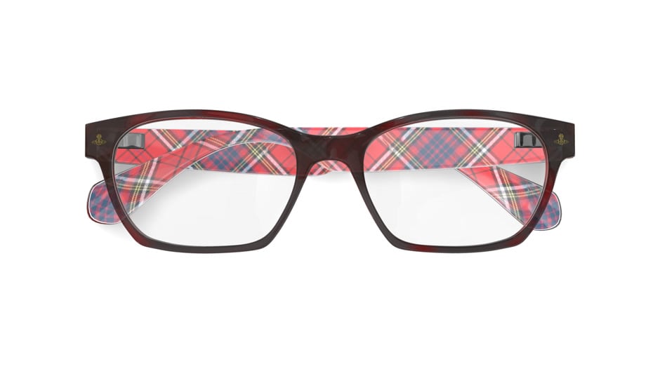 Plaid glasses shop frames